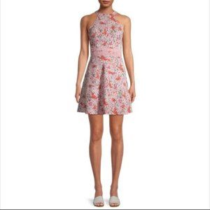 Dress Halter Neck  Skater Floral Dress No Boundaries